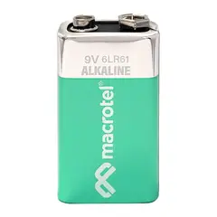 MACROTEL - Batería 9V Alcalina MWALK19V