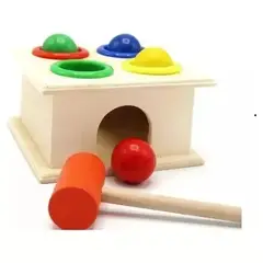 GENERICO - Caja Martillo Didactico Motricidad Juguete Madera Para Niños
