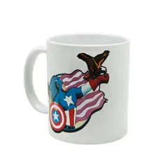 LICENCIAS - TAZON CLASICO NEW 12 OZ CAPITAN AMERICA
