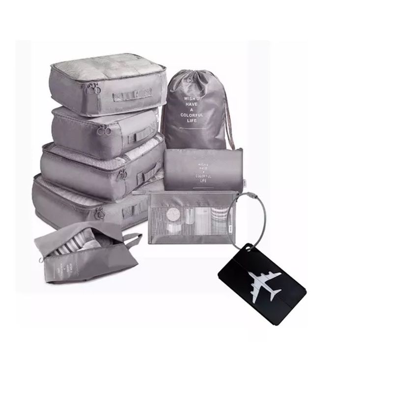 GENERICO - Set 9 Bolsas Organizadoras De Maletas Para Viaje Impermeable