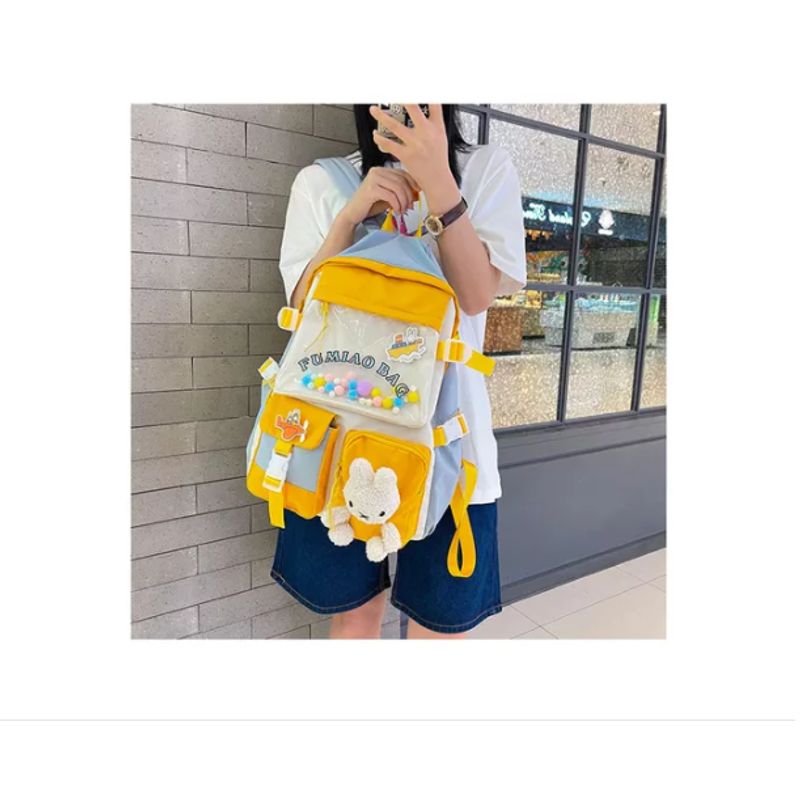 GENERICO - Mochila Bolso Escolar Kawaii Estilo Coreano Gran Capacidad