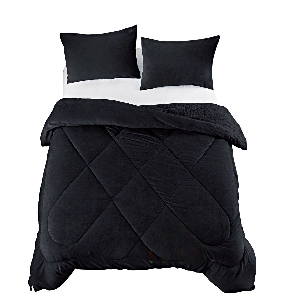 GENERICO - COBERTOR PLUSH CON CHIPORRO INVIERNO 2 PLAZAS N1