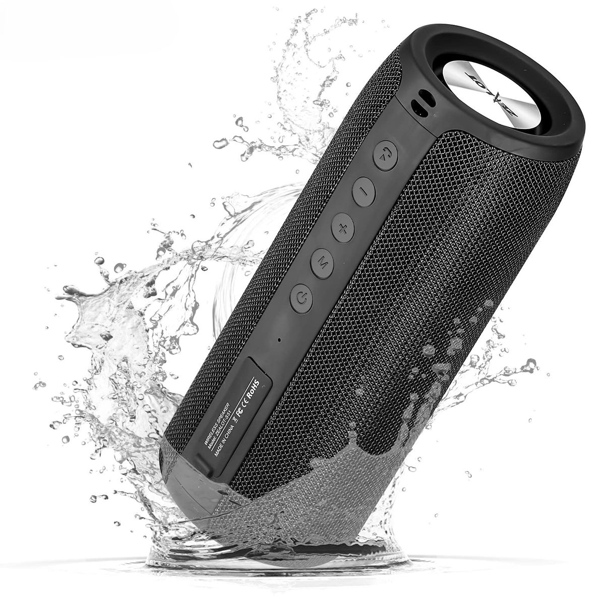 TATEE - Parlantes Bluetooth portátil prenda impermeable IPX7 estéreo de 24W