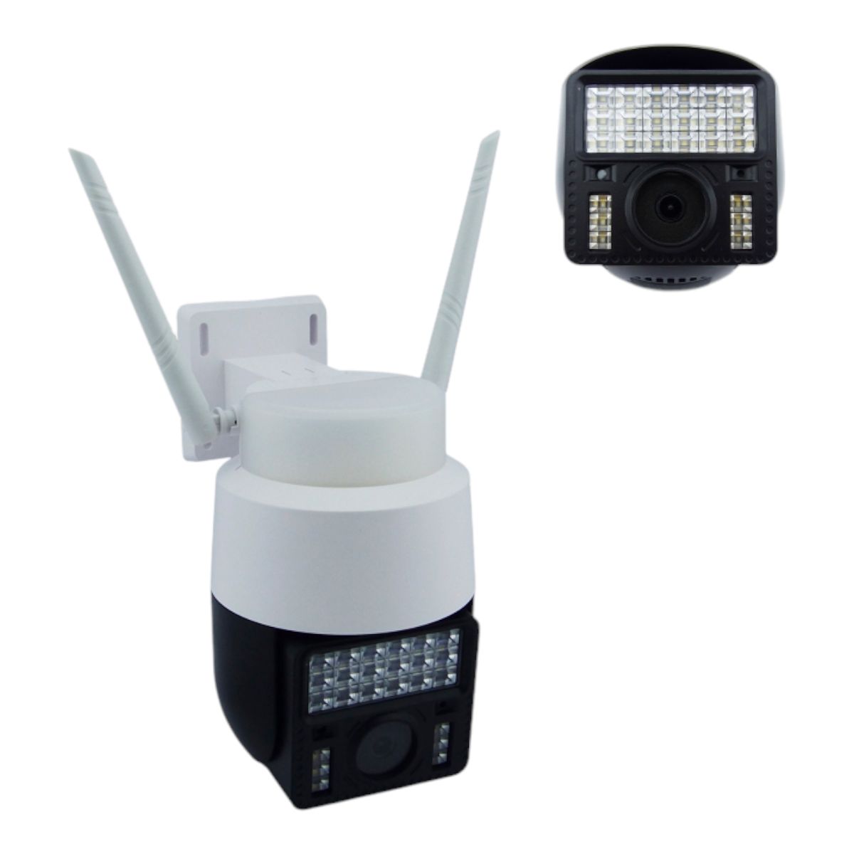 GENERICO - 3x Camara De Vigilancia IP WIFI Para Exterior 24 LED / Baliza