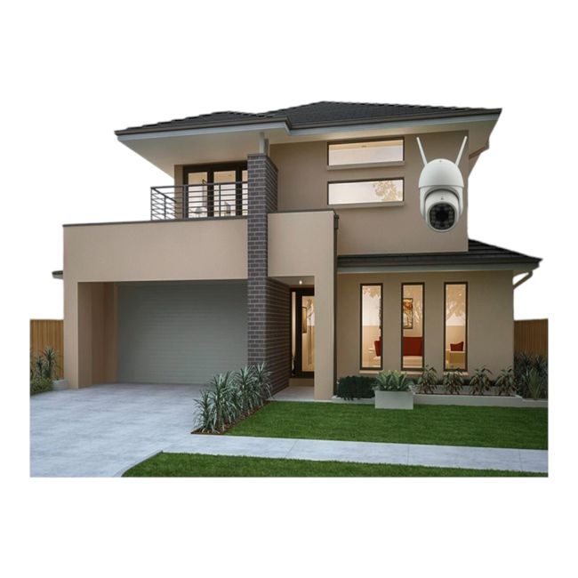 GENERICO - Camara De Vigilancia IP WIFI Exteriores 12 LED Smartphone