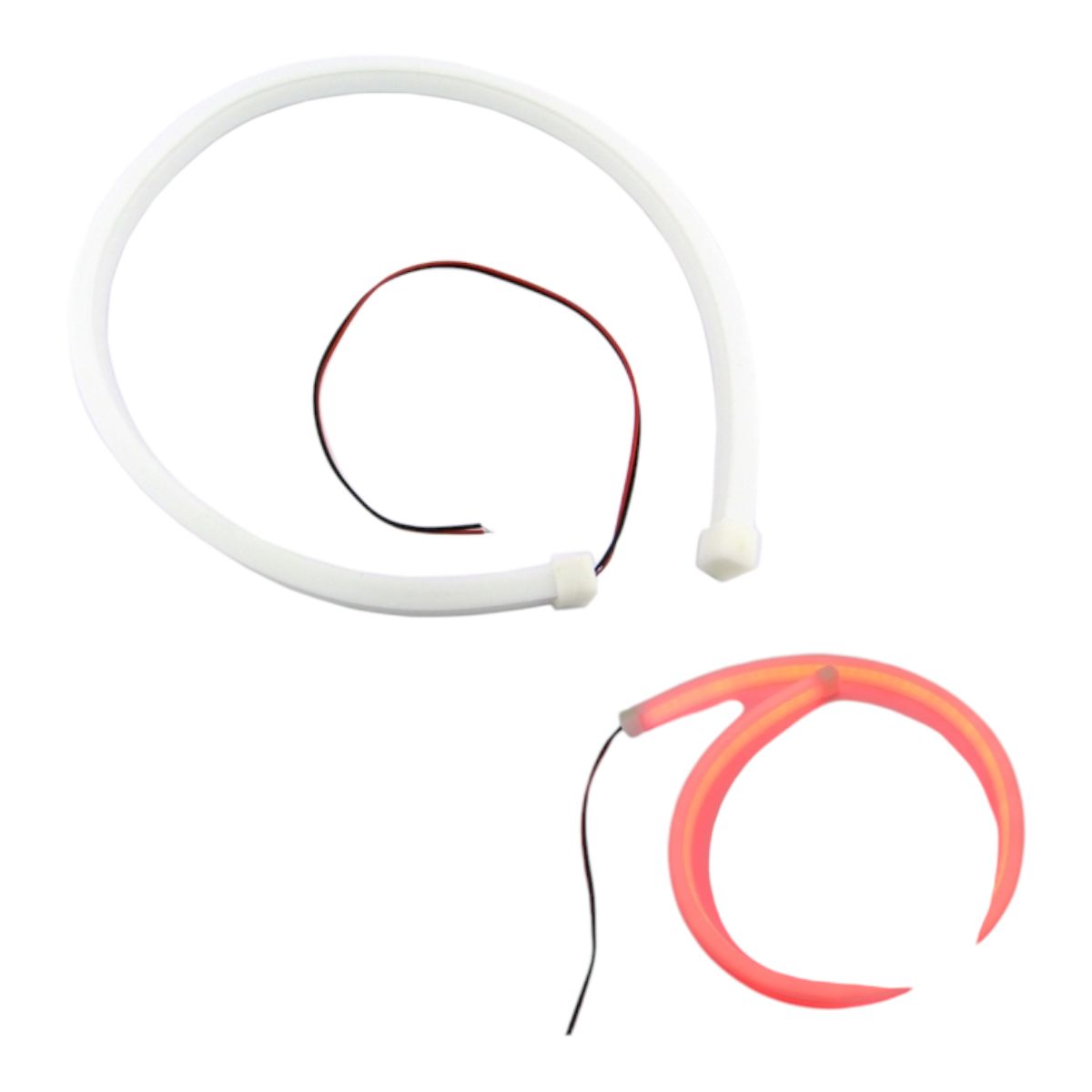 GENERICO - 3x Tira LED Tipo Neon Luz Roja De 60 Cm 24 Volt Ideal Camion