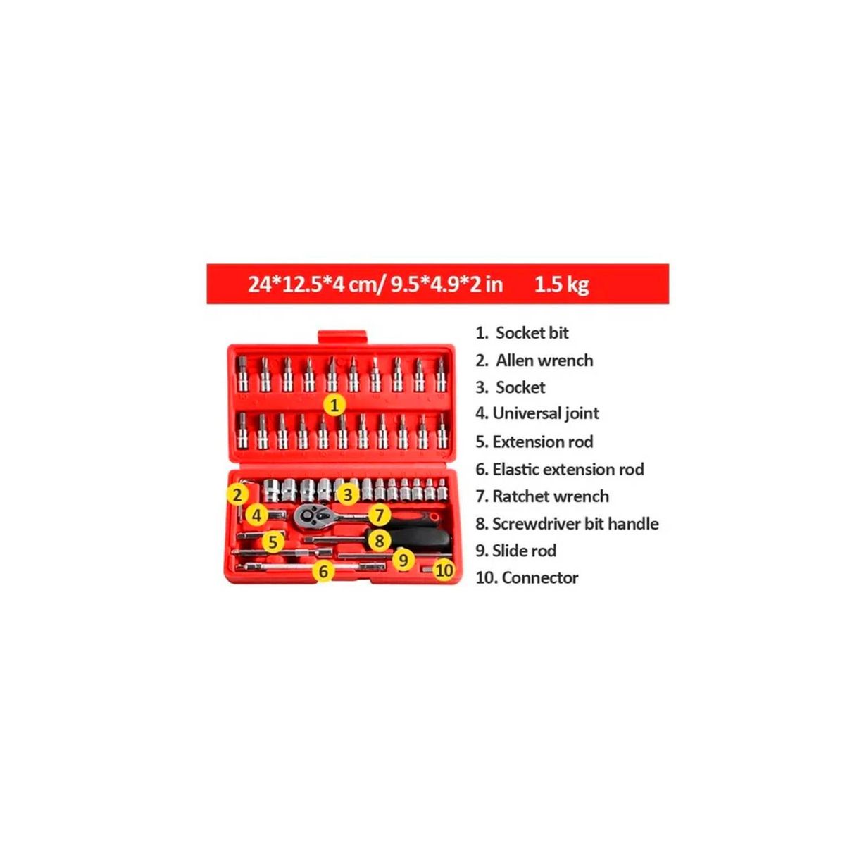 GENERICO - Set Medición Herramientas Dados Con Chicharra