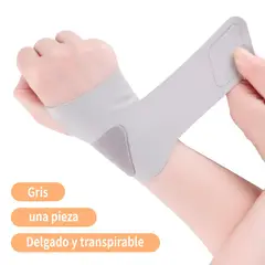 ZSPK - Muñequera Elástica Ajustable Deportiva Protección Pulgar Gris