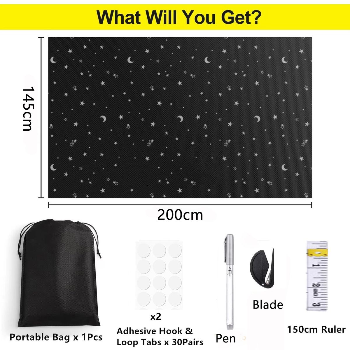 KUANGYE - 100% Cortinas Blackout 420d Revestidas De Plata 145×200 cm