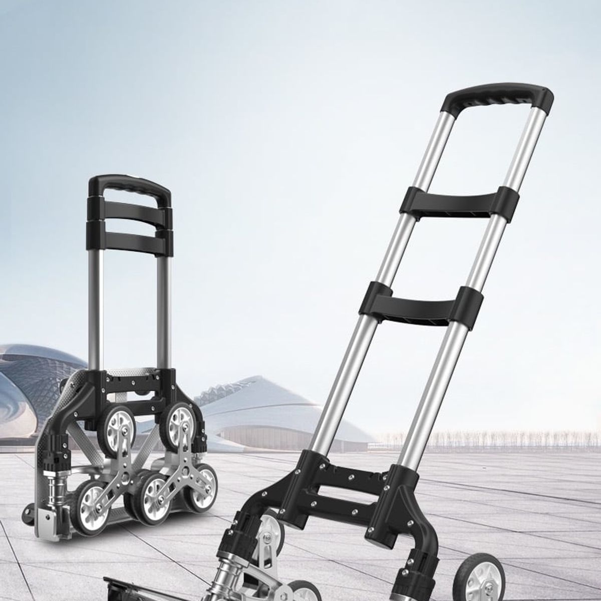 LUBABYCAS - Carro De Carga Plegable Con Ruedas Trepadoras LuBabycas