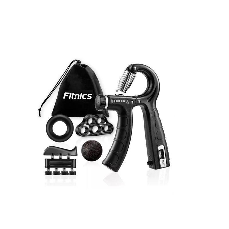 GENERICO - Set Hand Grip Ejercitador Manos Y Antebrazo Fitnics 10-60 Kg