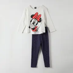 DISNEY - Conjunto Niña Minnie Red Bow Blanco