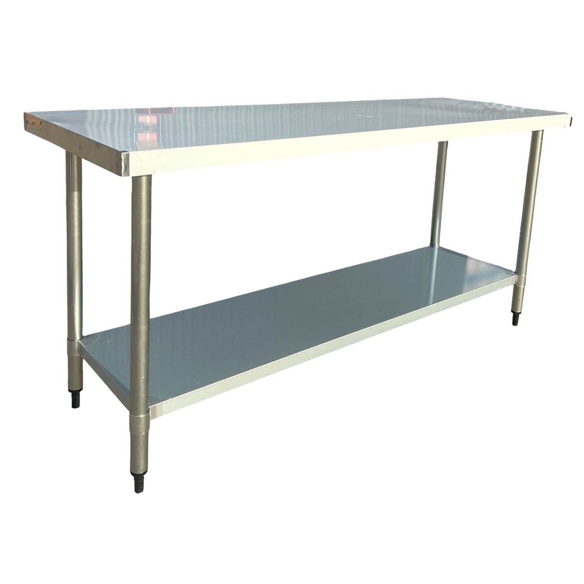 GENERICO - Mesón Central 180 x 60 x 85 cm Acero Inoxidable