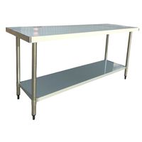 Mesón Central 180 x 60 x 85 cm Acero Inoxidable