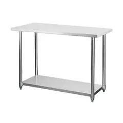 GENERICO - Mesón Central 180 x 60 x 85 cm Acero Inoxidable