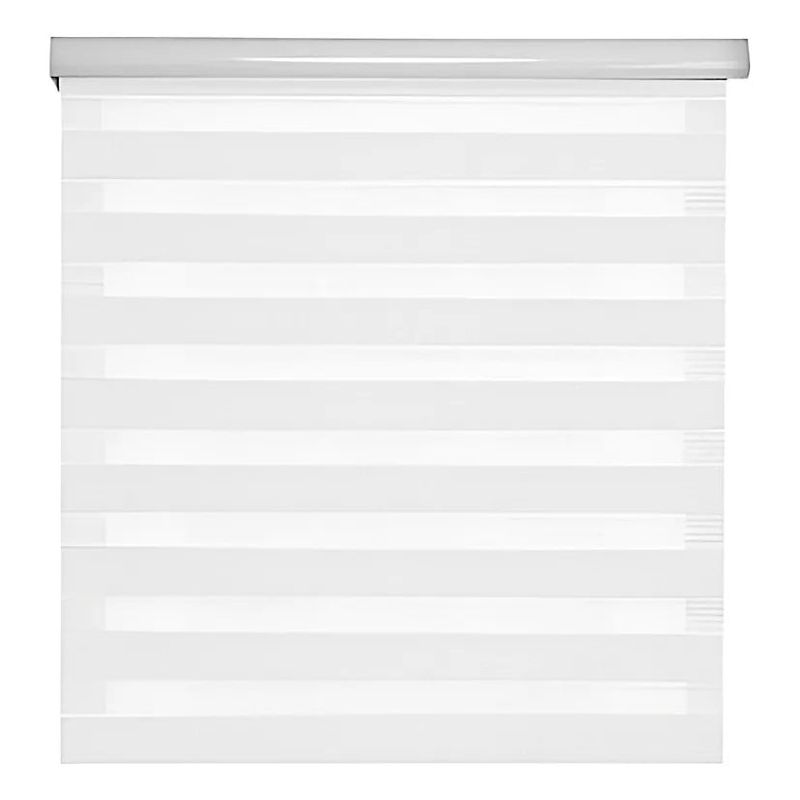 GENERICO - Cortina Roller Blackout Blanco Persianas Roller Dia Y Noche 180x200