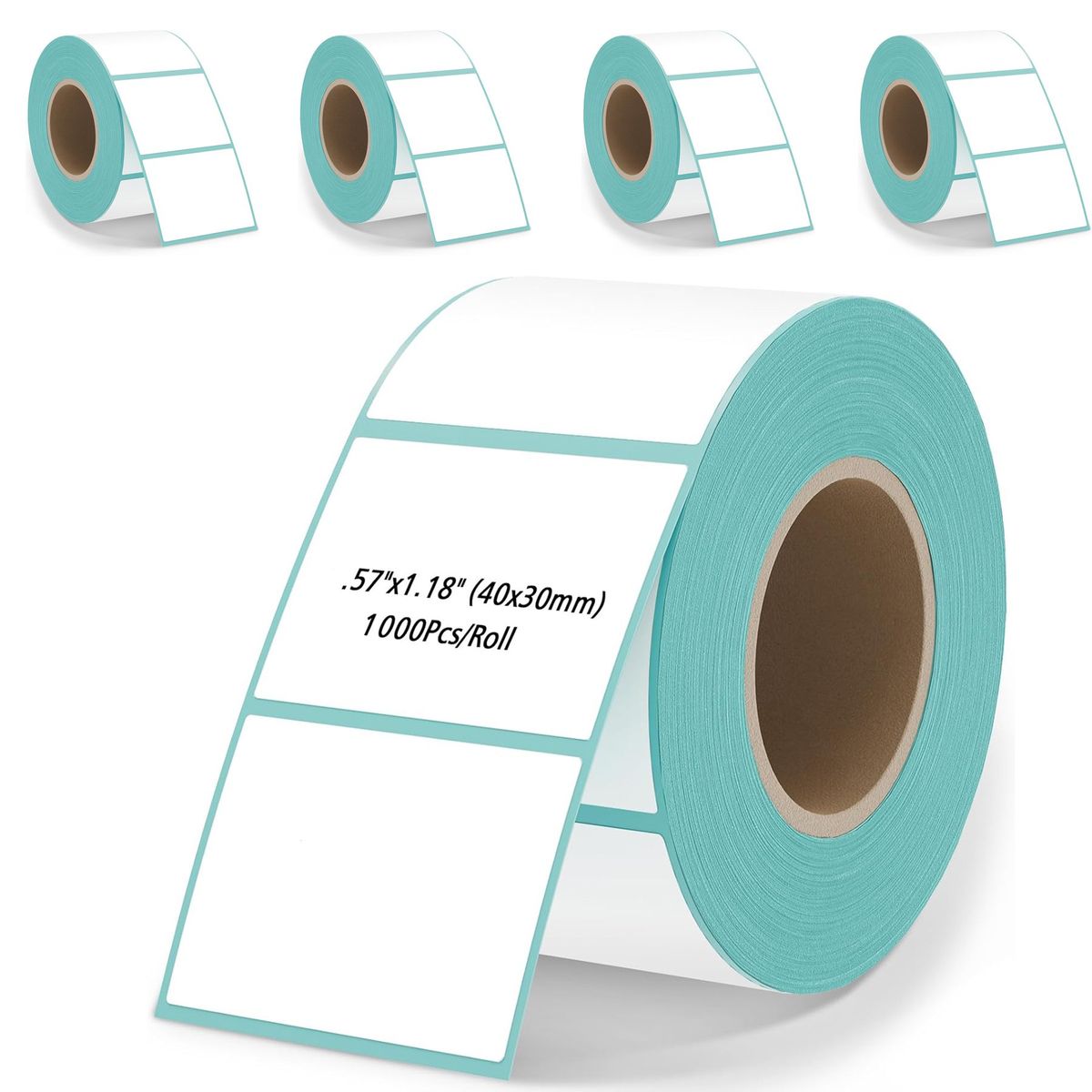 KUANGYE - 5 Rollo Etiqueta Térmica 40x30 - 1000 Etiquetas
