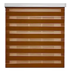GENERICO - Cortina Roller Blackout Marron Persianas Roller Dia Y Noche 180x200