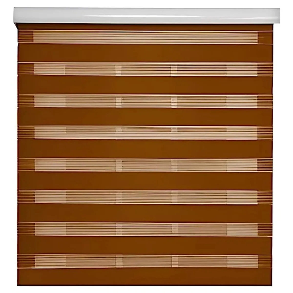 GENERICO - Cortina Roller Blackout Marron Persianas Roller Dia Y Noche 150x200
