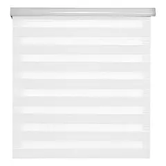 GENERICO - Cortina Roller Blackout Blanco Persianas Roller Dia Y Noche 150x200