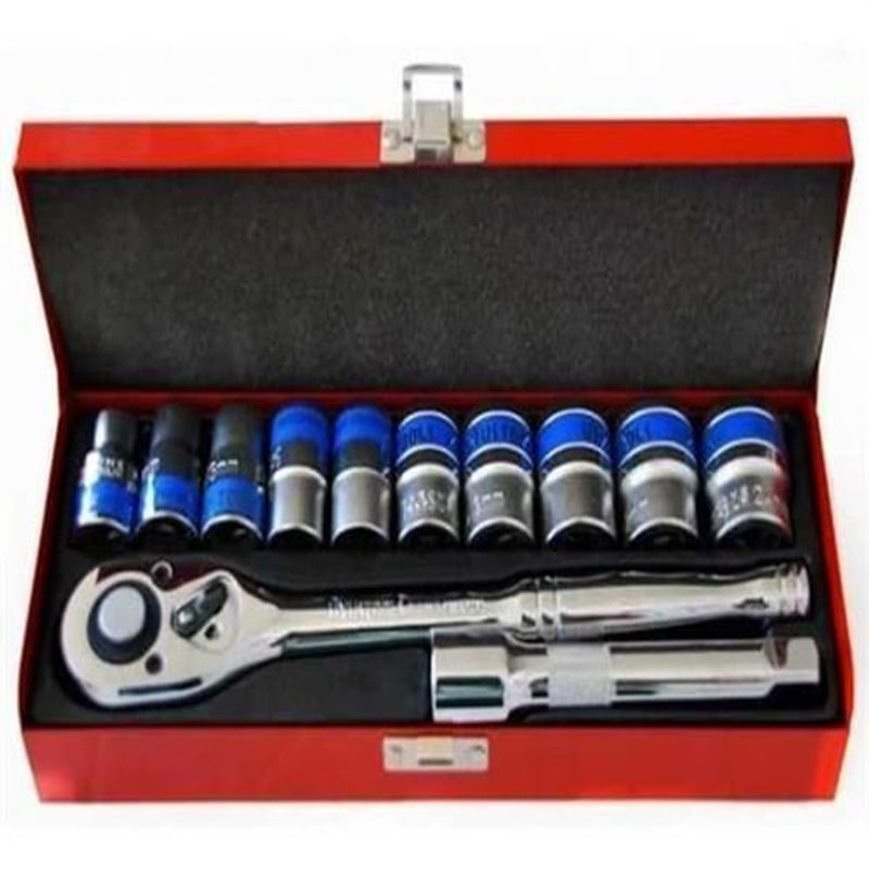 GENERICO - Set juego Medición 12pcs Herramientas Dados Auto Hogar