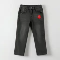 MARVEL - Jeans Niño Spiderman Logo Negro