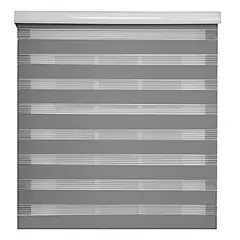 GENERICO - Cortina Roller Blackout Gris Persianas Roller Dia Y Noche 100x200