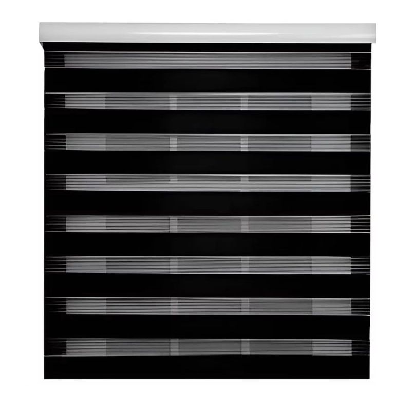 GENERICO - Cortina Roller Blackout Negro Persianas Roller Dia Y Noche 60x200