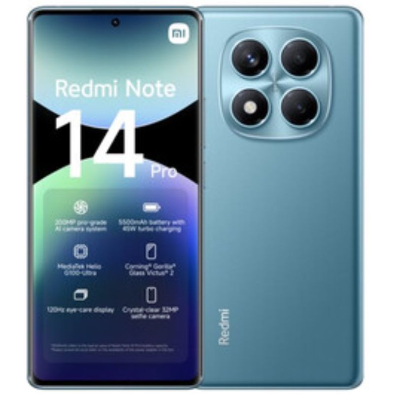 XIAOMI - Xiaomi Redmi Note 14 Pro 4G 8+256GB Azul