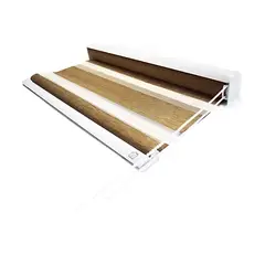 TODODESCUENTO - Cortina Roller Zebra Blackout 105x240cm - Café