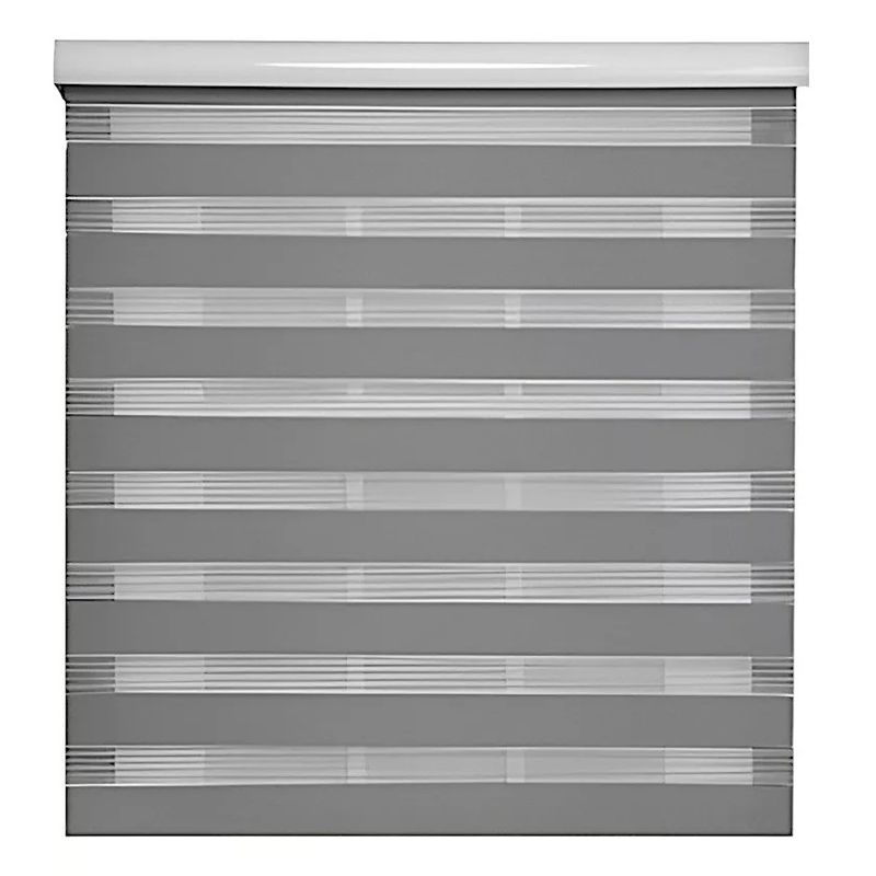 GENERICO - Cortina Roller Blackout Gris Persianas Roller Dia Y Noche 60x200