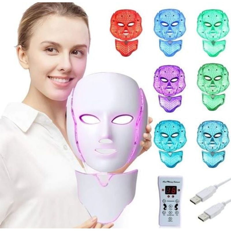 GENERICO - Mascara Led Facial Fototerapia Rejuvenecimiento
