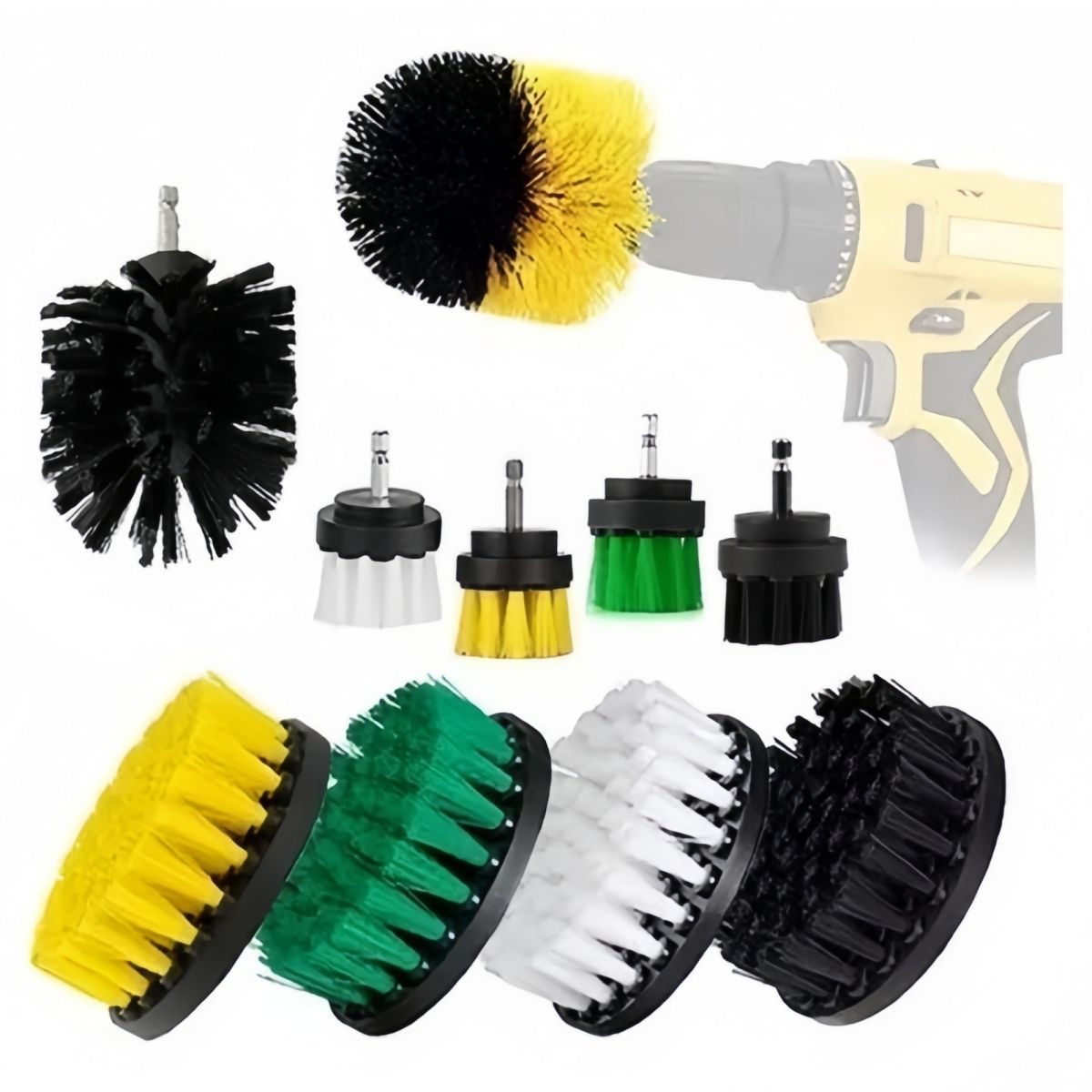 REMUVER - Cepillos Limpieza Para Taladro Set 10 Auto Hogar
