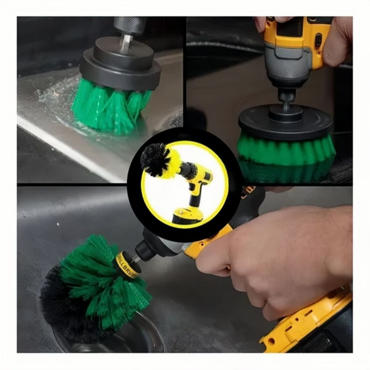 REMUVER - Cepillos Limpieza Para Taladro Set 10 Auto Hogar