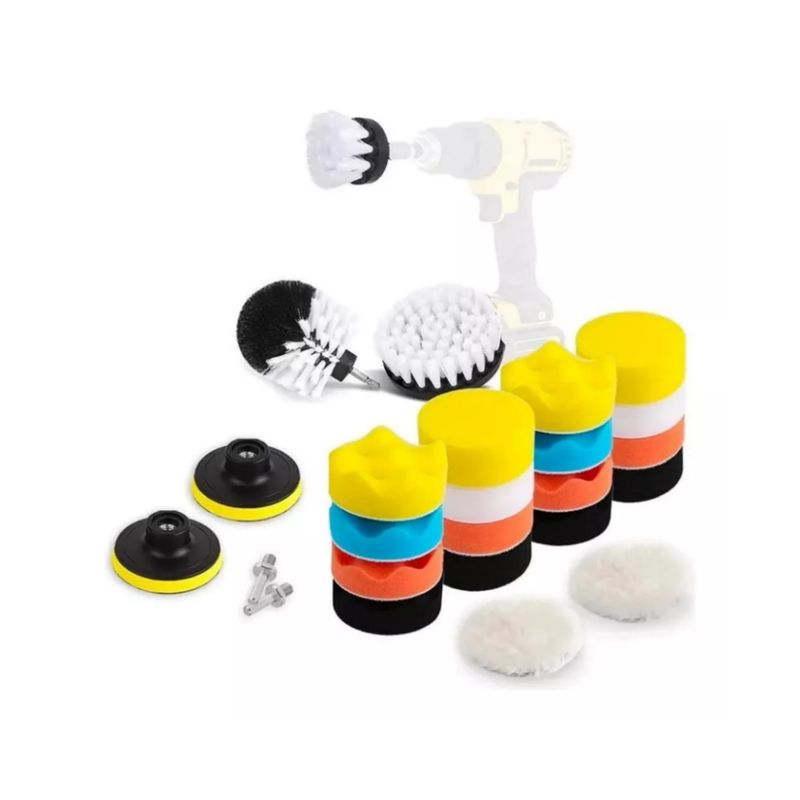 REMUVER - Pulido Auto Limpieza Tapiz Kit 23 Piezas Pads Para Taladro