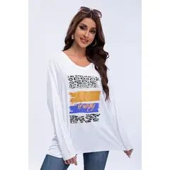 MPROPIA - Blusa Polera Mujer Algodon Manga Larga Oversize Diseños 3306