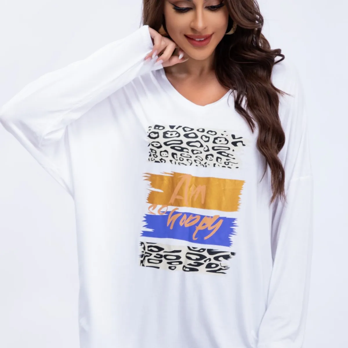 LIKE SHOP - Blusa Polera Mujer Algodon Manga Larga Oversize Diseños 3306