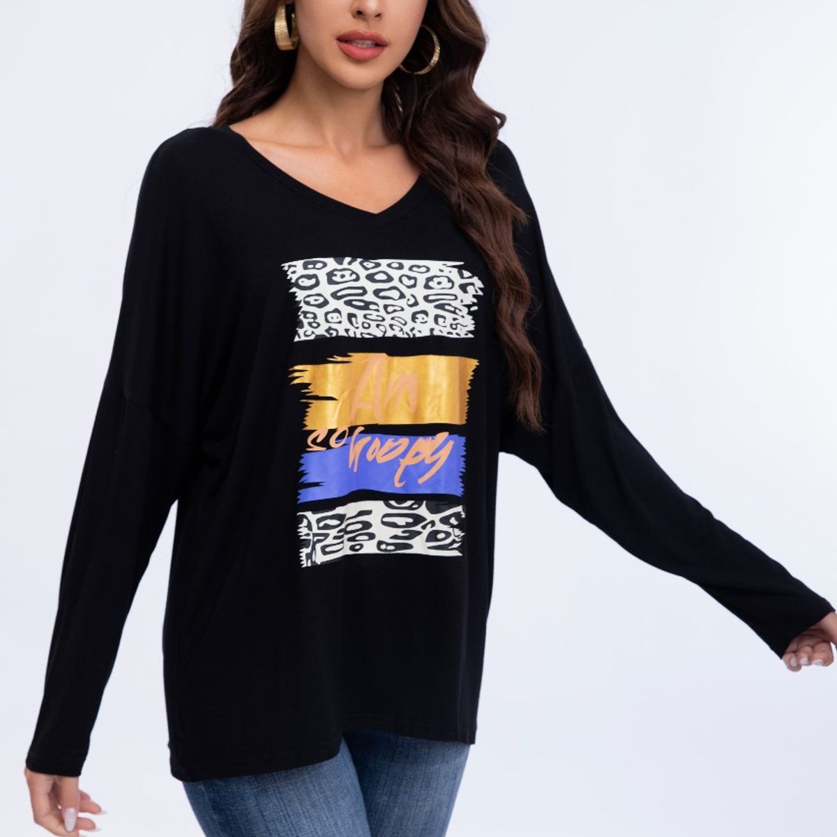 LIKE SHOP - Blusa Polera Mujer Algodon Manga Larga Oversize Diseños 3306