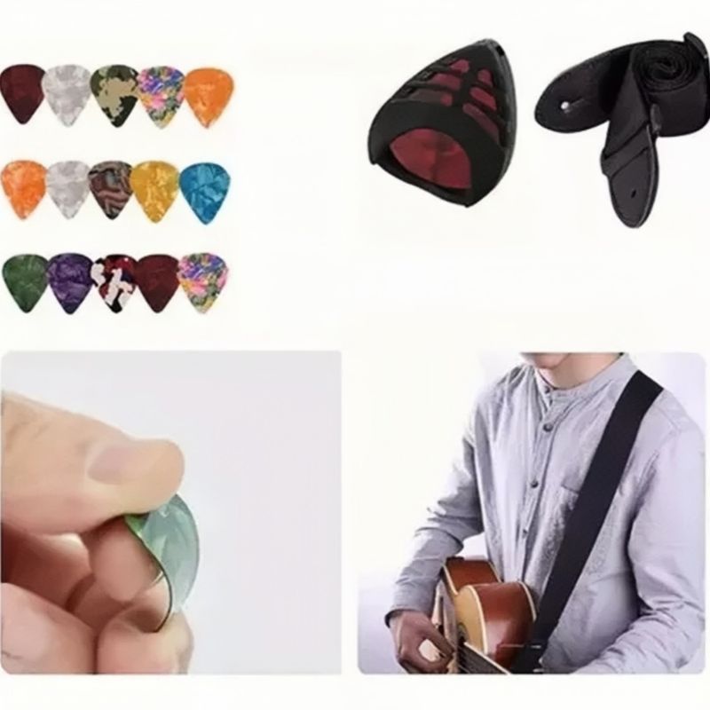GENERICO - Kit De 66 Accesorios Para Cuerdas Guitarra Acústica Cuerdas