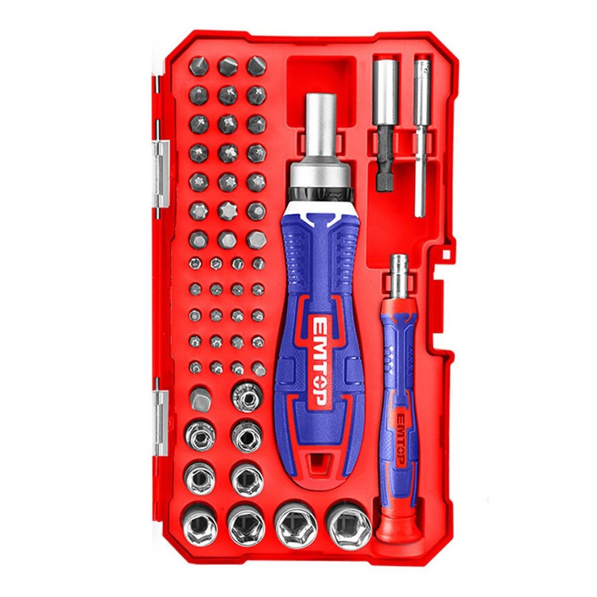EMTOP - Pack de Destornillador de 55 Pcs  EBST05502 EMTOP