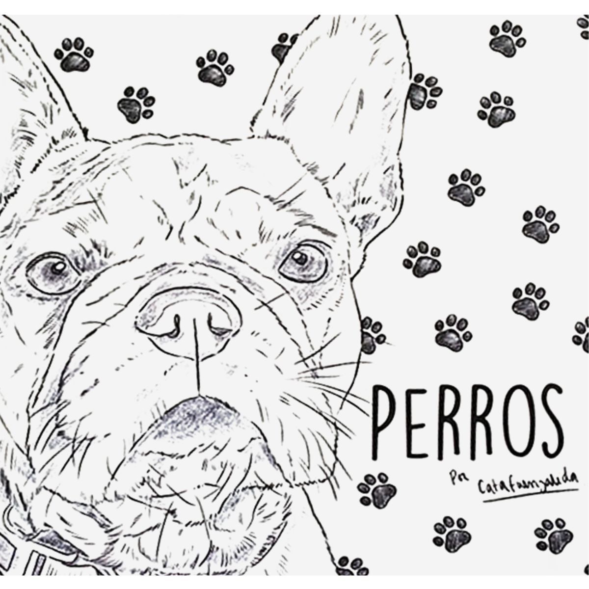 GENERICO - Libro para Colorear Perros Cata Fuenzalida