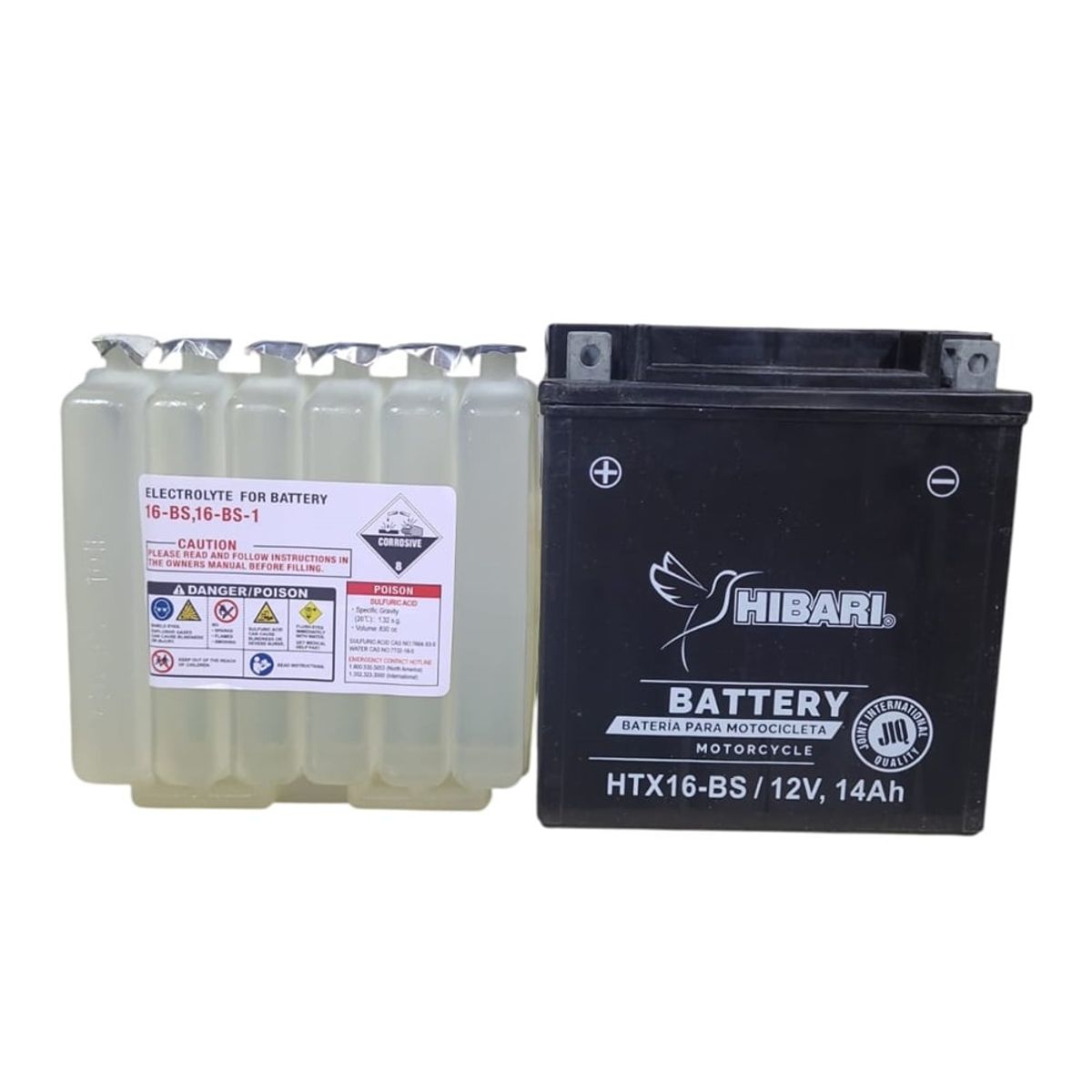GENERICO - Batería Moto HTX 16 / BTX 16 / YTX 16 HIBARI