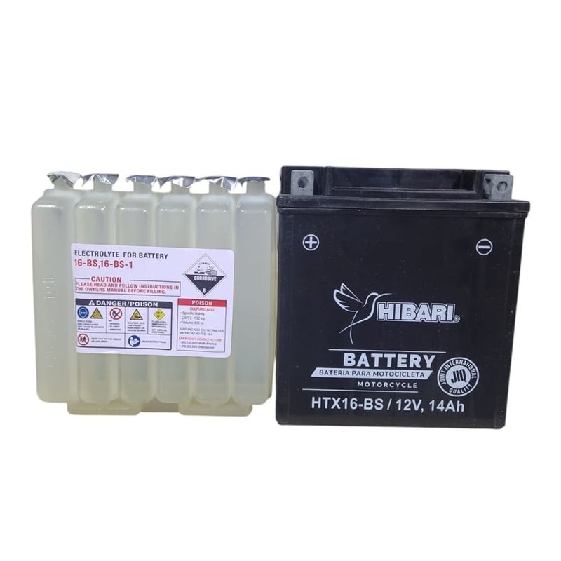 GENERICO - Batería Moto HTX 16 / BTX 16 / YTX 16 HIBARI