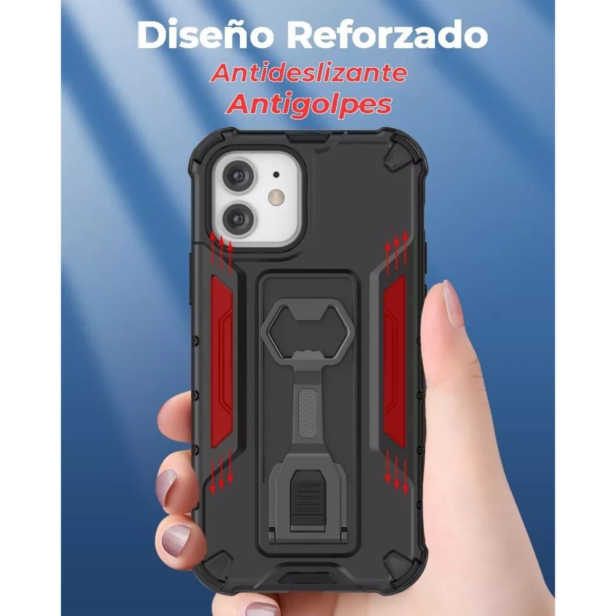 XUNDD - Carcasa Para iPhone 12 Armor con Destapador y Soporte