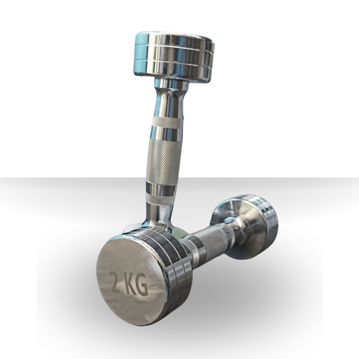 GENERICO - Mancuernas Metálicas Cromadas Par 2 Kg