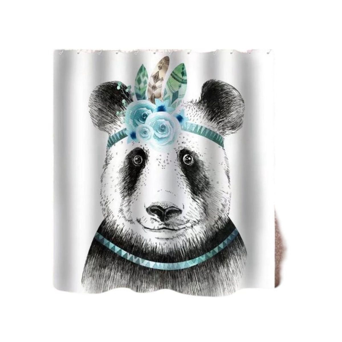 GENERICO - CORTINA DE BAÑO MAS FORRO DE DUCHA IMPERMEABLE