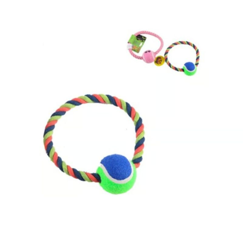 GENERICO - Juguete Para Perros Pelota De Tenis Cuerda Mascota