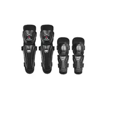 GENERICO - Rodilleras Y Coderas Protectoras PAR Para Moto Ajustables