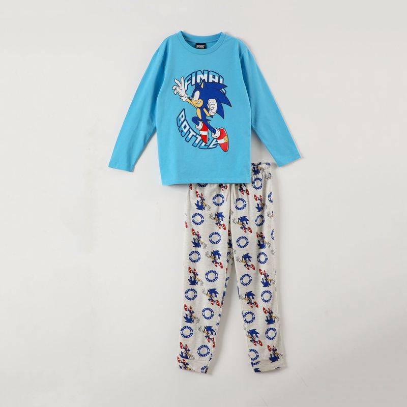 SONIC - Pijama Niño Final Battle Celeste Sonic
