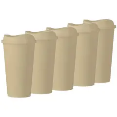 WAKESHOME - 12 Vasos Plasticos Para Mug Taza De Café 25oz